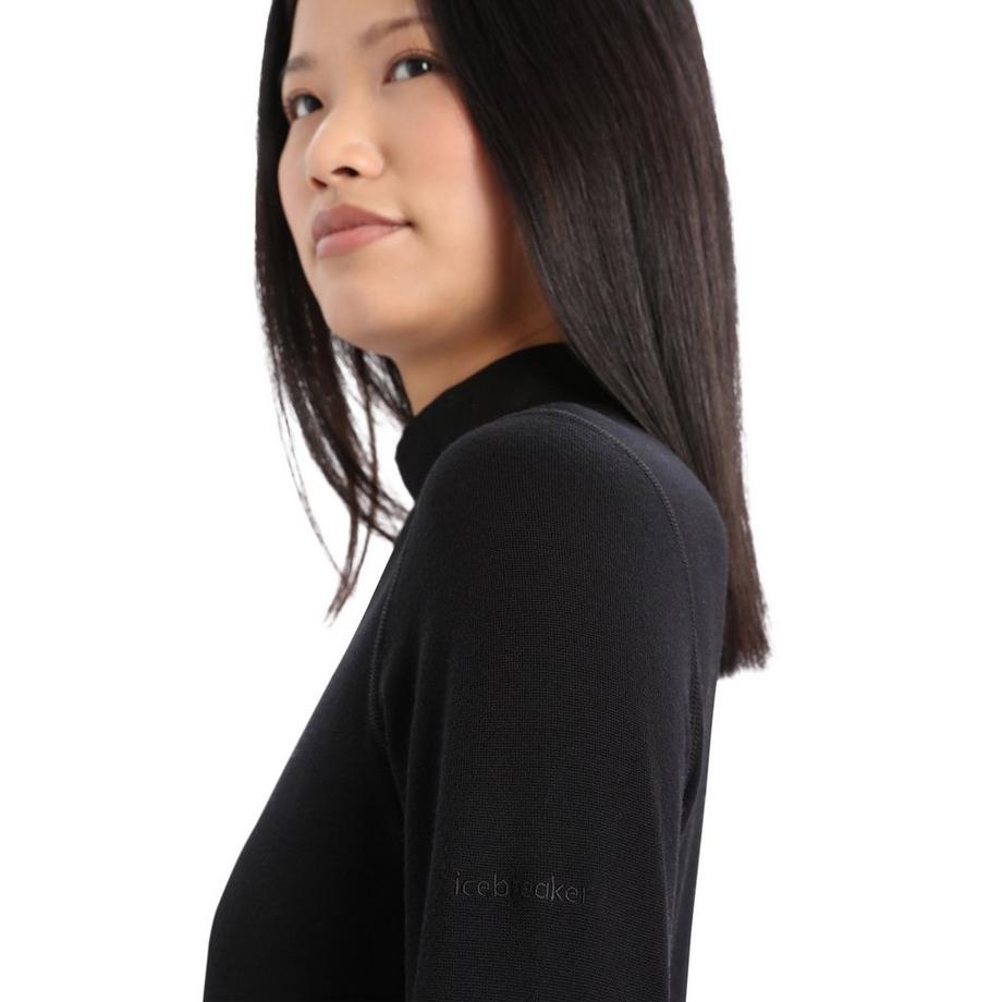 Icebreaker Women Merino 260 Tech LS Turtleneck Maglia termica, maniche lunghe 