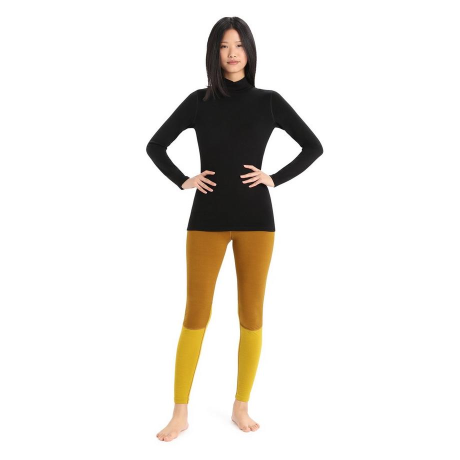 Icebreaker Women Merino 260 Tech LS Turtleneck Maglia termica, maniche lunghe 