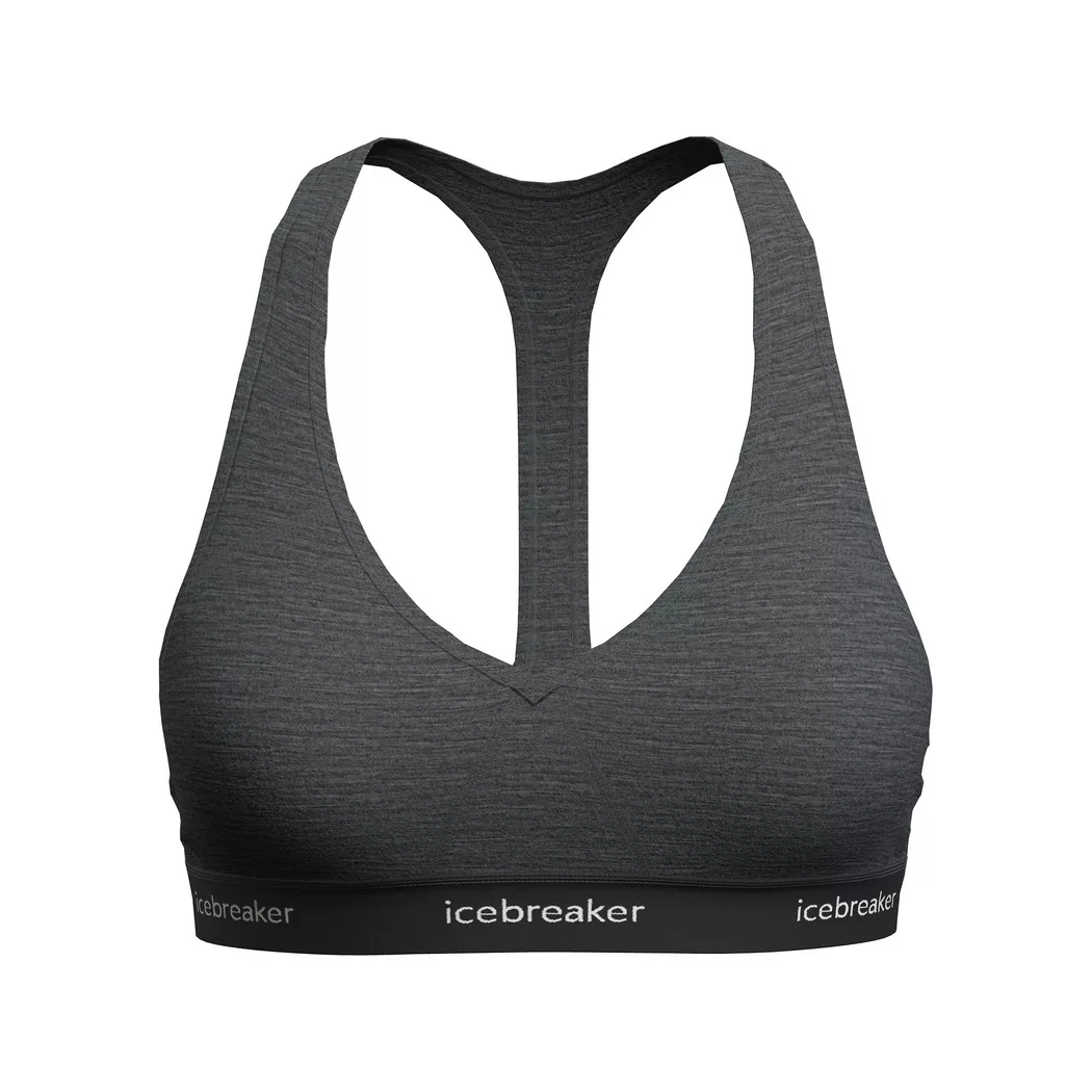 Icebreaker Women Merino Sprite Racerback Bra Grey Melange XL