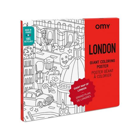 OMY London Poster à colorier 