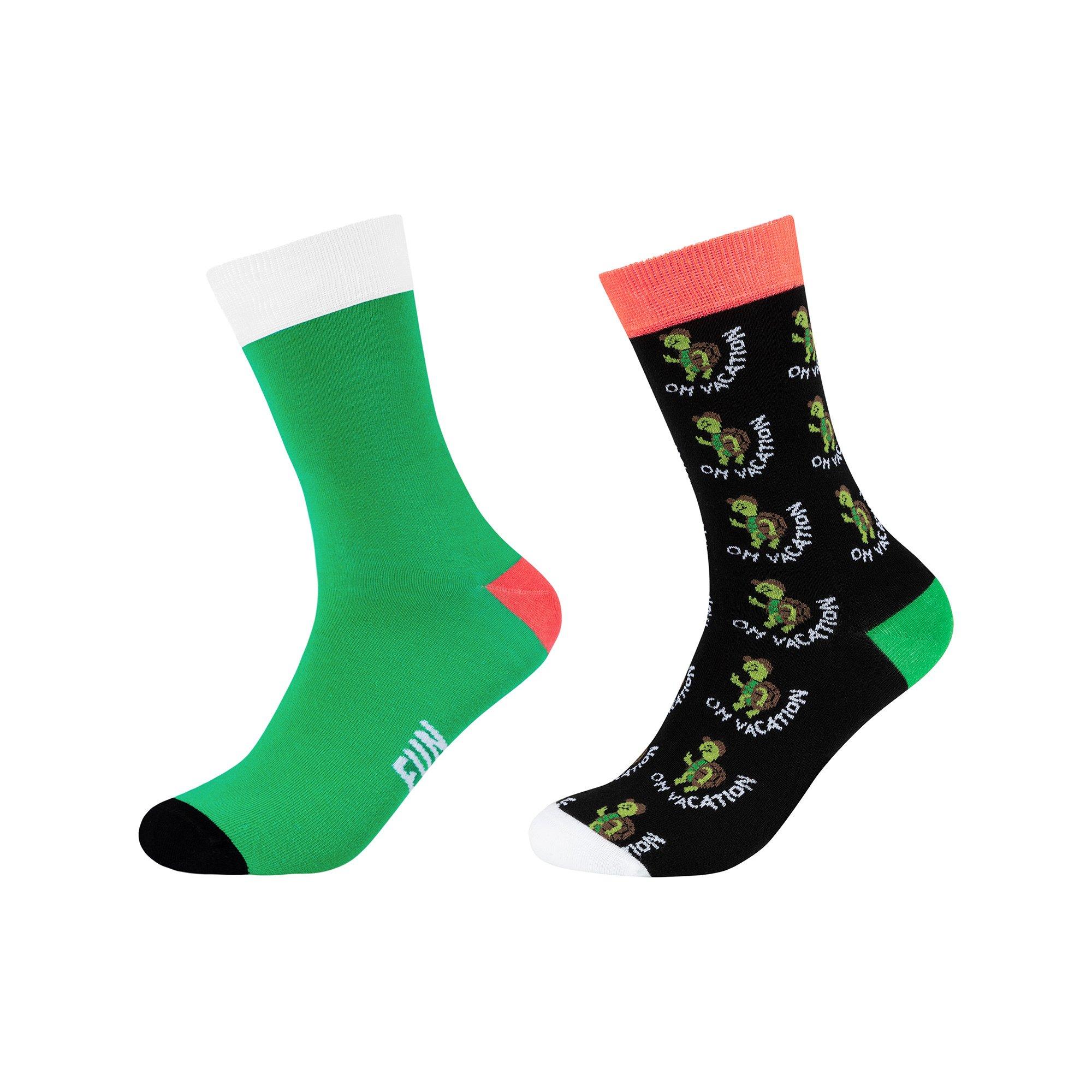 Image of Duopack, Wadenlange Socken Herren Grün 41/46