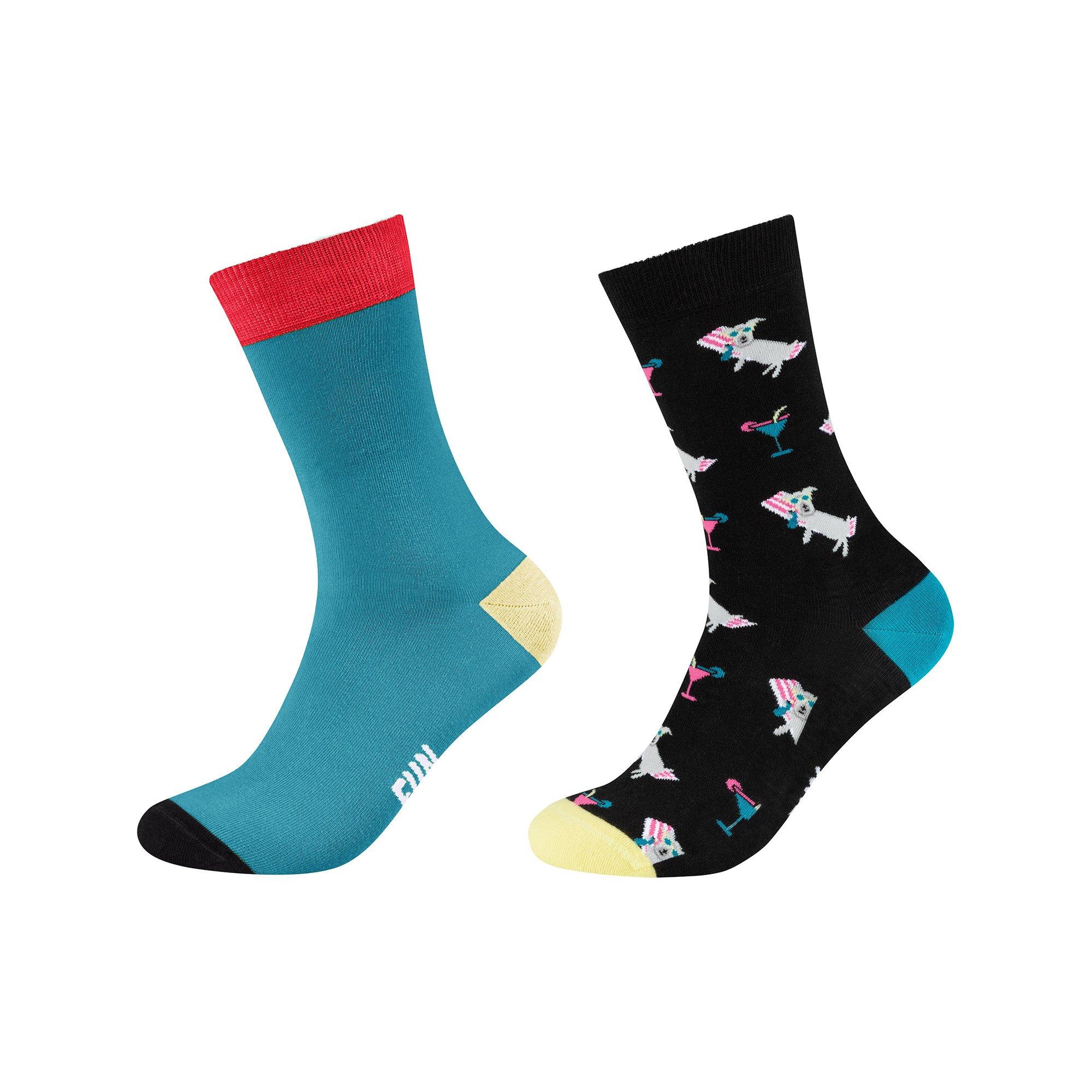 Image of Duopack, Wadenlange Socken Herren Aquablau 41/46