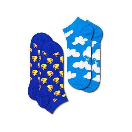 Happy Socks 2-Pack Rubber Dock Low Sock Multipack, Socken 