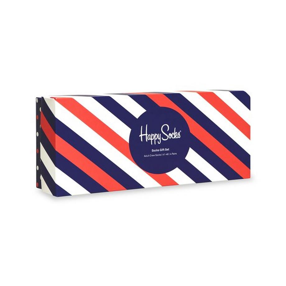 Happy Socks 4er-Pack Classic Navy Socken Geschenkset  