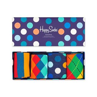 Happy Socks Confezione da 4 Calze Multicolore Set Regalo  