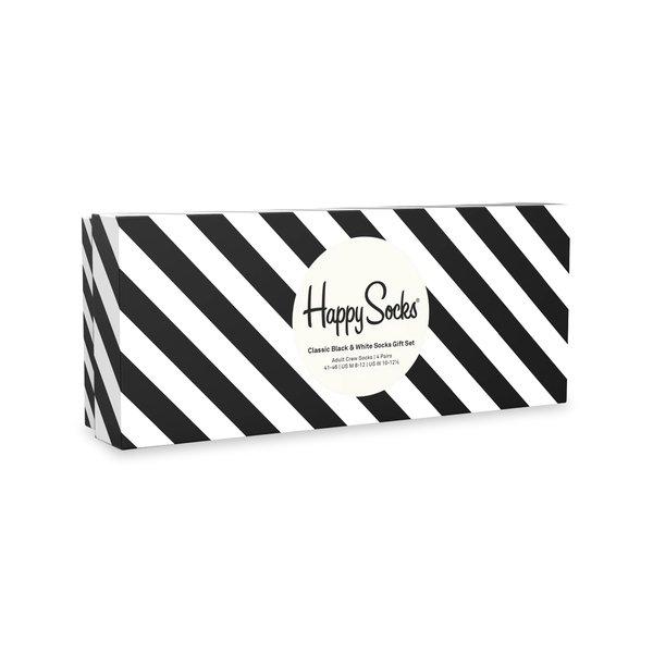 Happy Socks Classic Black & White Chaussettes Coffret Cadeau  