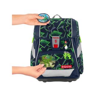 Step by Step Cartable scolaire, 6 pièces 2IN1 PLUS, Wild T-Rex Taro 