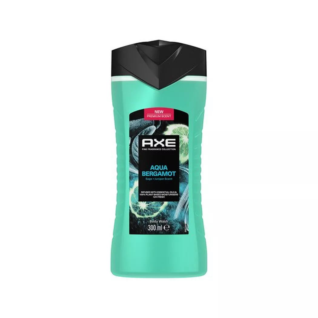 Axe - Duschgel 3in1 Aqua Bergamot, 300 ml