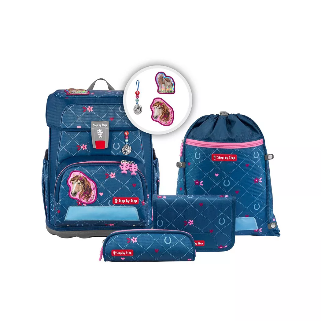 Step by Step - Schulthek-Set, 5-teilig, 39x29x26CM, Multicolor