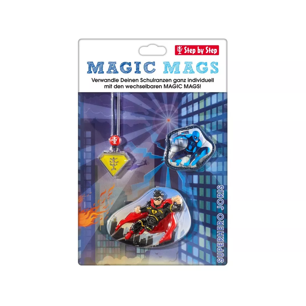 Step by Step - Tornister Anhänger Set, 27x18x18CM, Multicolor