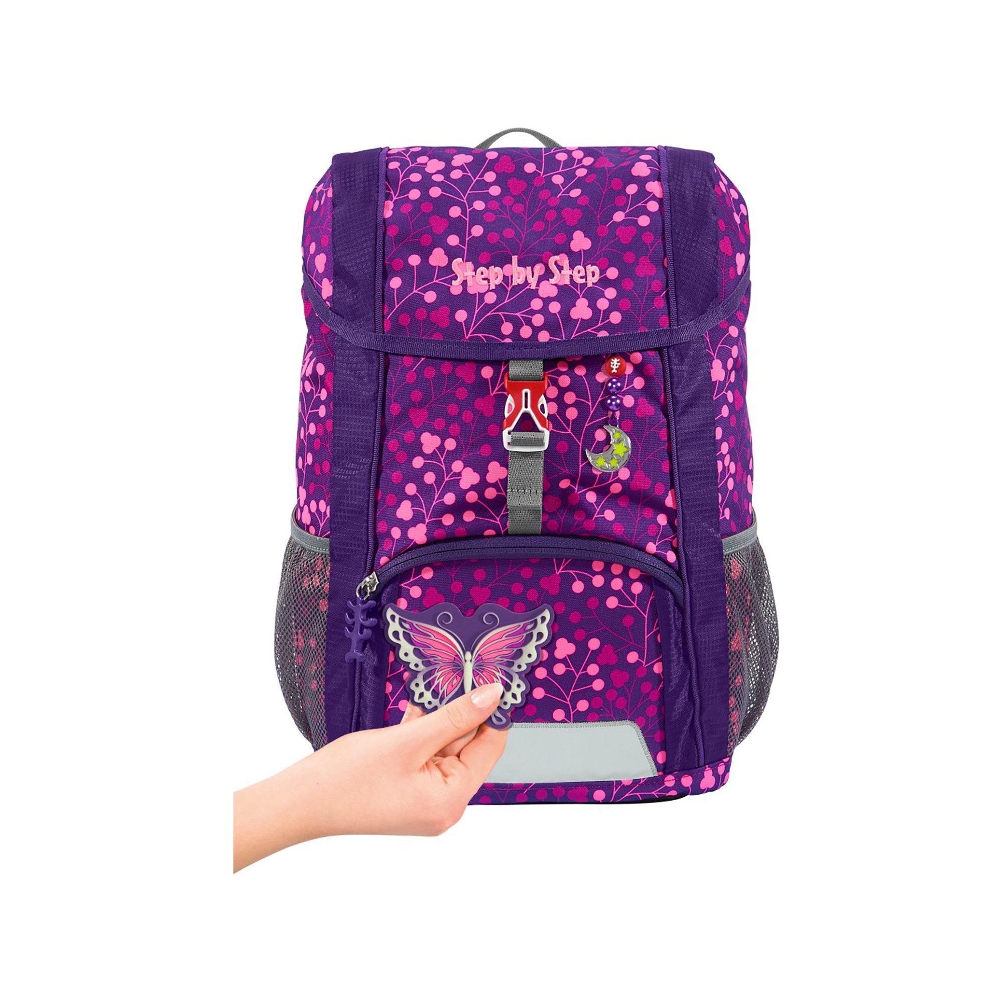 Step by Step Zaino per la scuola, 3 pezzi KID SHINE, Butterfly Night Ina 