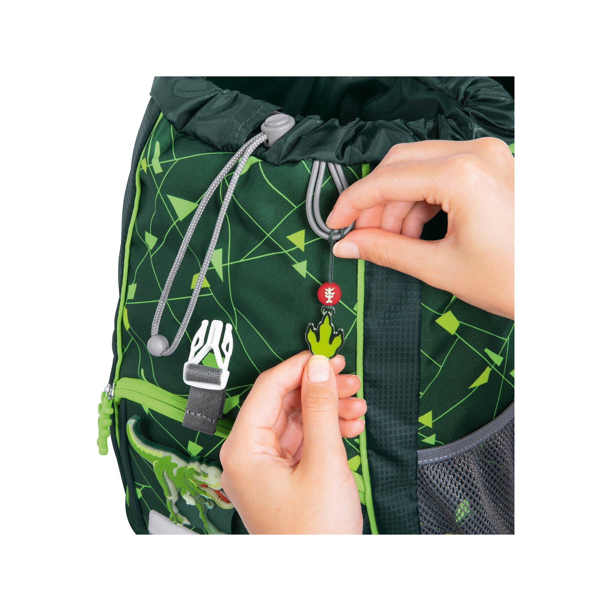 Step by Step KiGa Rucksack-Set 3tlg
 KID SHINE, Dino Night Tyro 