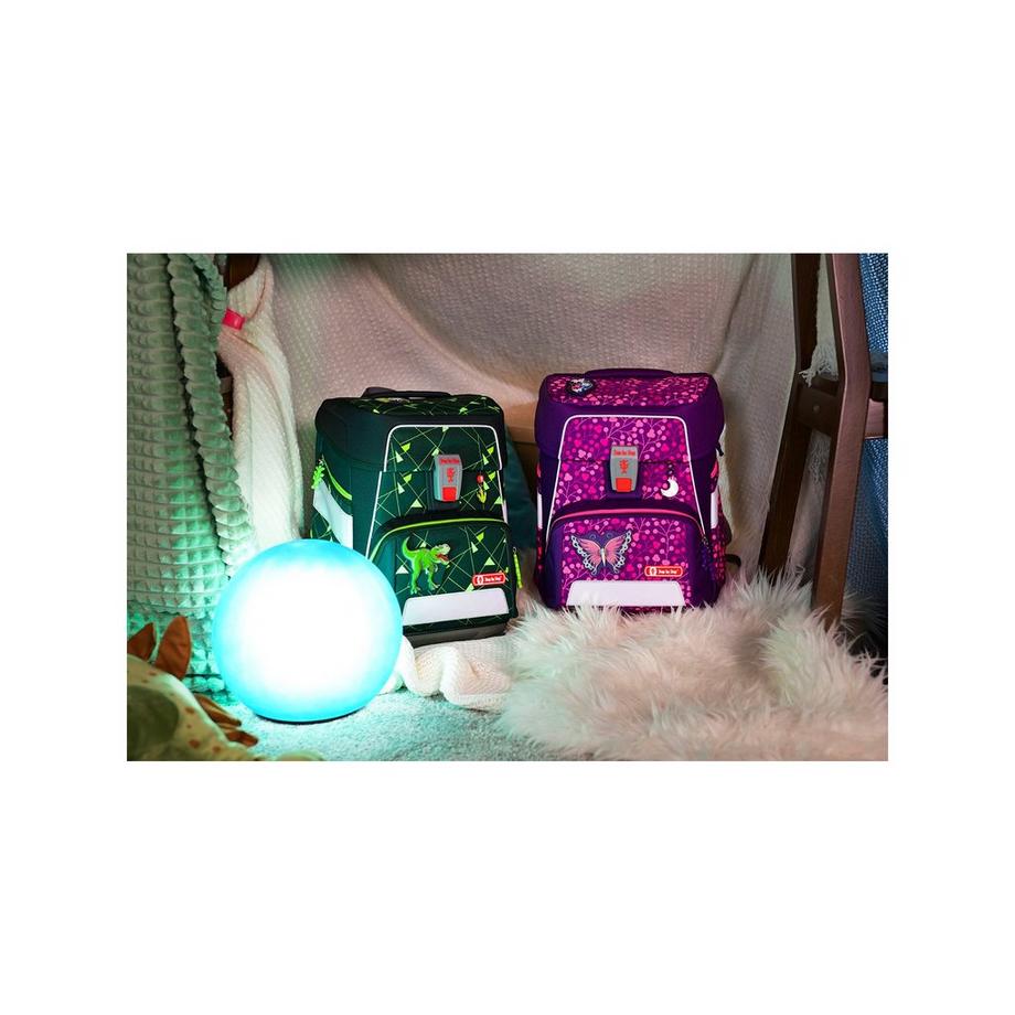 Step by Step KiGa Rucksack-Set 3tlg
 KID SHINE, Dino Night Tyro 