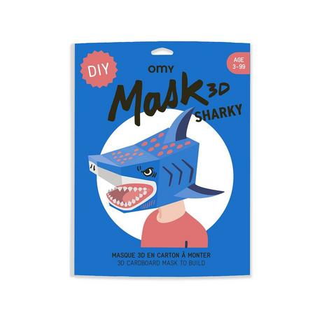 OMY Maske zum Ausmalen Sharky 