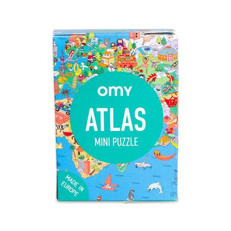 OMY Mini Atlas Puzzle, 54 Pièces 