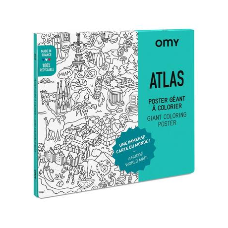OMY Atlas Poster à colorier 