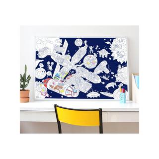 OMY Space Station Poster per colorare 