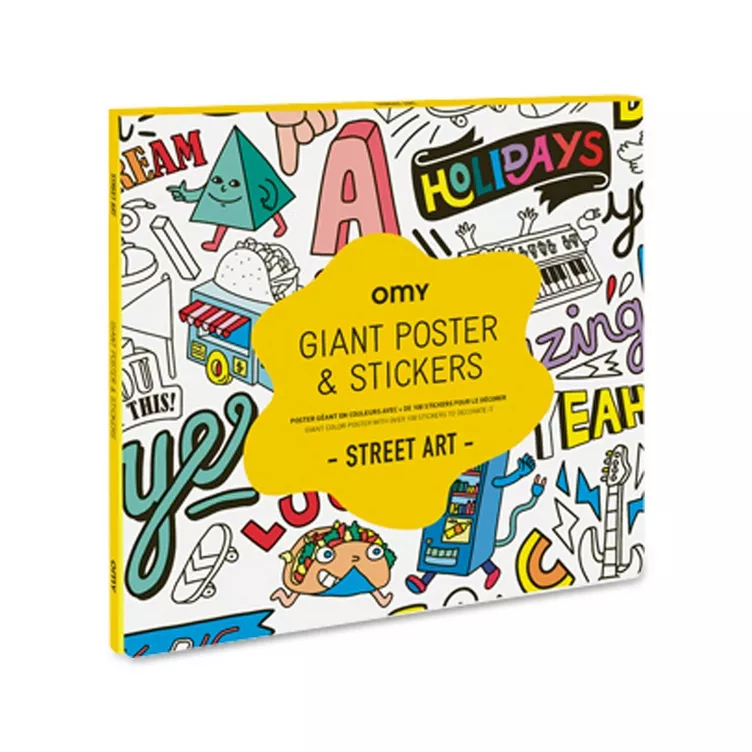OMY Street Art Poster zum Ausmalen und Stickersonline kaufen MANOR
