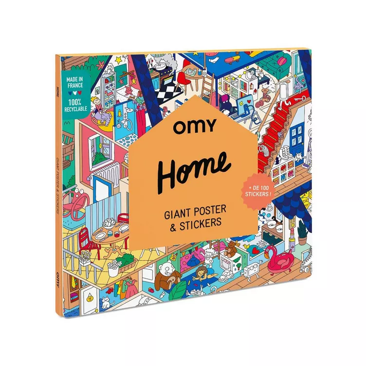 OMY Home Poster zum Ausmalen und Stickersonline kaufen MANOR