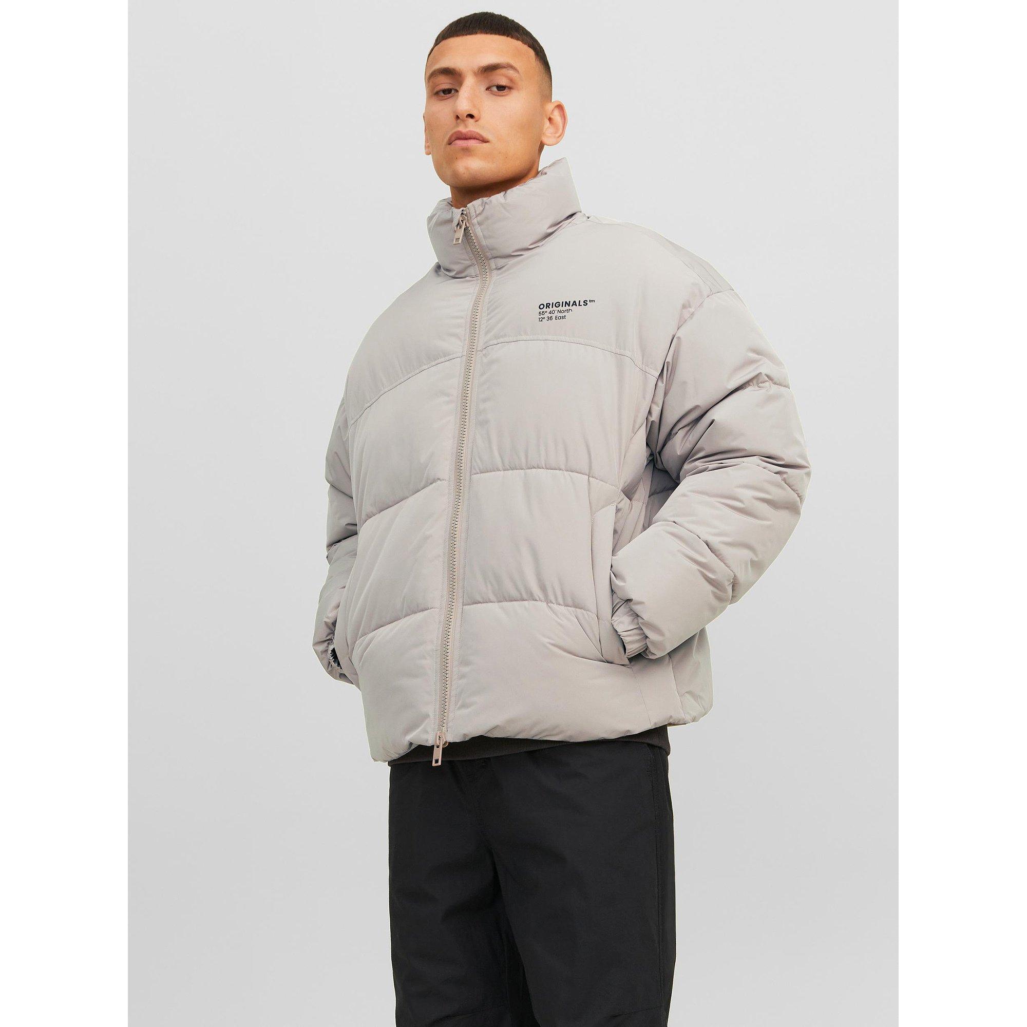 Image of Daunenjacke Mit Kapuze Herren Grau XL