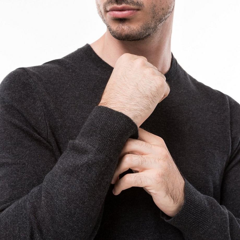 Manor Man Pull Mélange Cachemire  