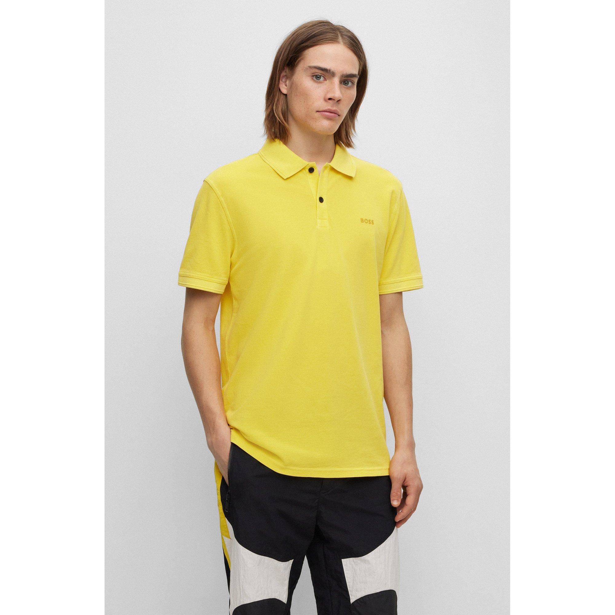 Image of Poloshirt, Kurzarm Herren Gelb M