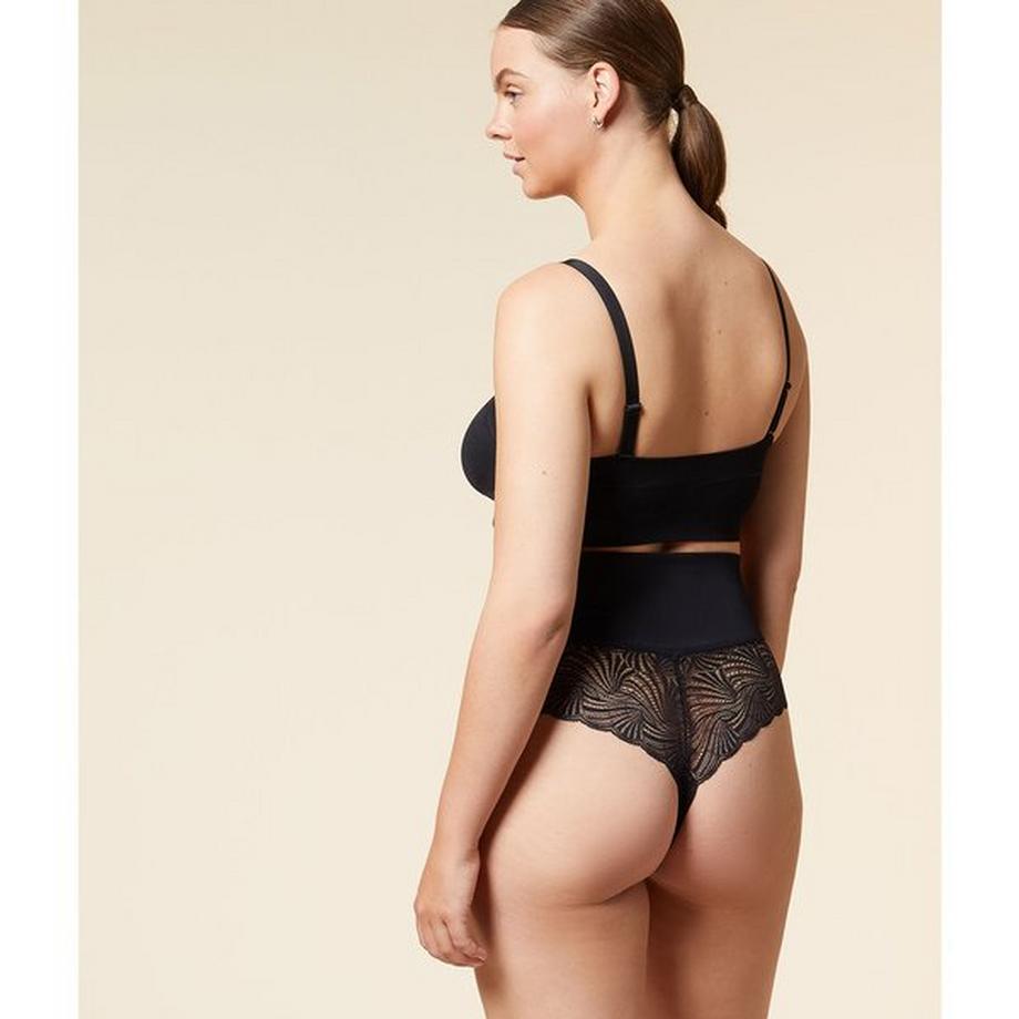 Etam Tanga Vita Alta con Dettaglio in Pizzo  