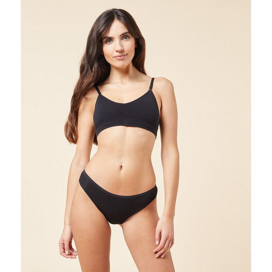 Etam Gerippte Slip-Unterhosen 3er-Pack  