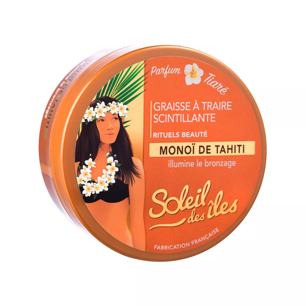 Soleil des iles - Kosmetische Melkfett Glitzerndes mit Monoï, Melkfett Scintillante, 150  ml