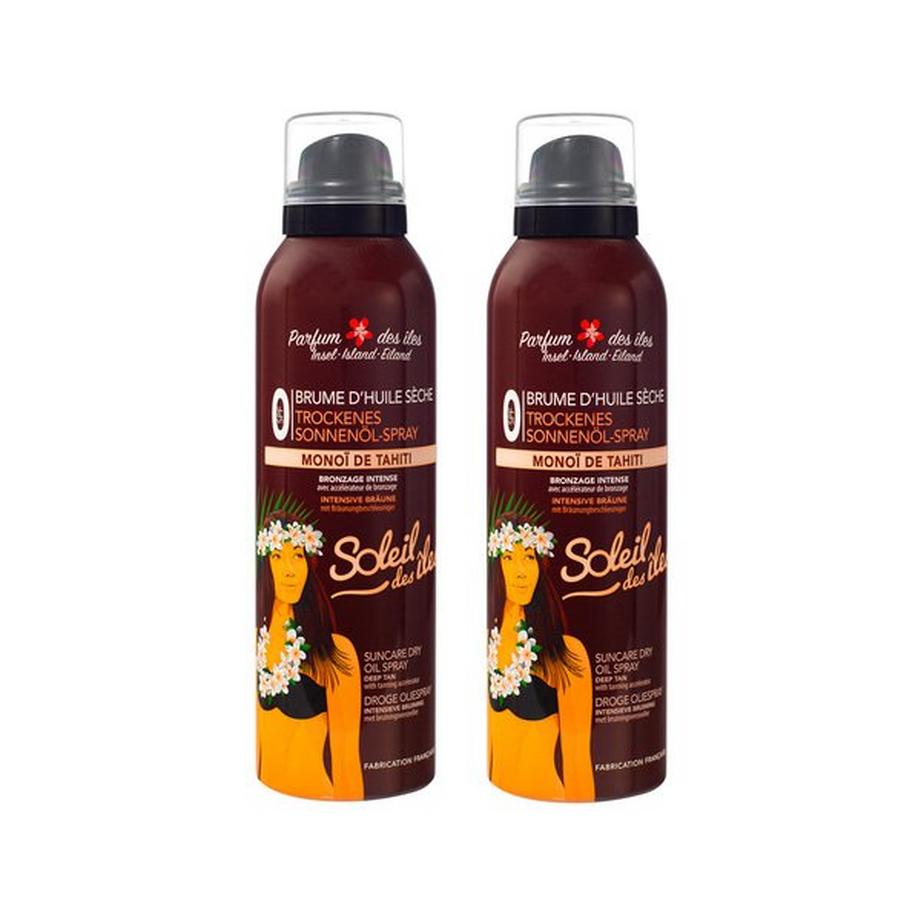 Duo Trockenes Öl Zerstäuber SPF0 mit Monoï