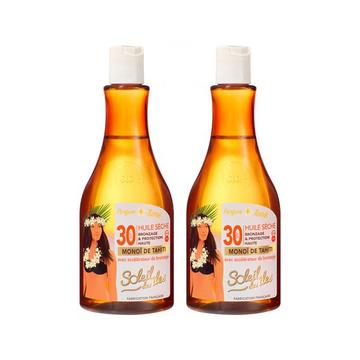 Duo Huile Sèche SPF 30 au Monoï