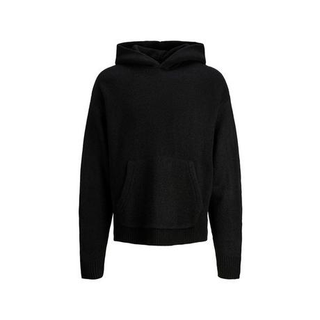 JACK & JONES JORJACOB KNIT HOODIE BLK Pullover 