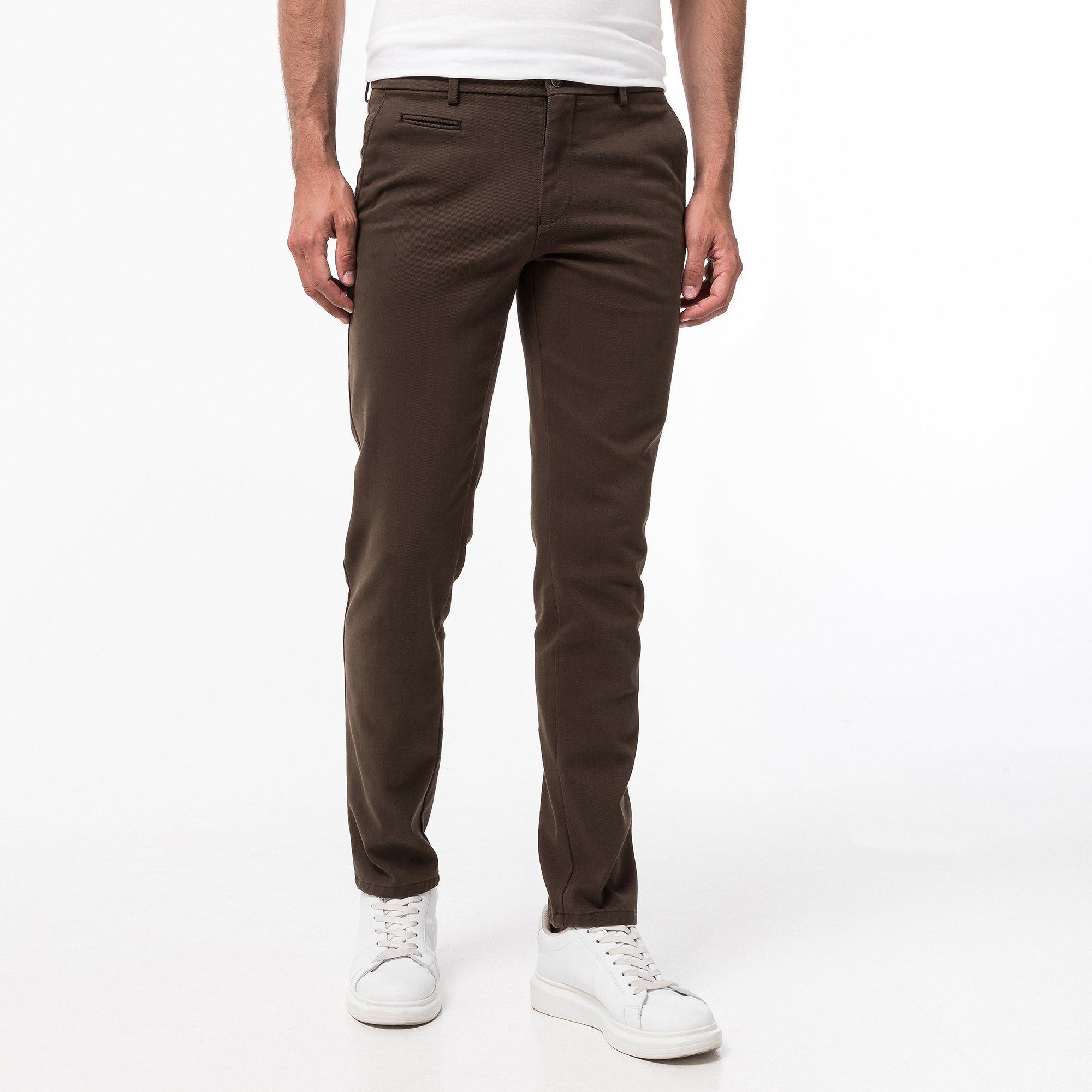 Image of Lange Hose, Slim Fit Herren Braun L32/W34