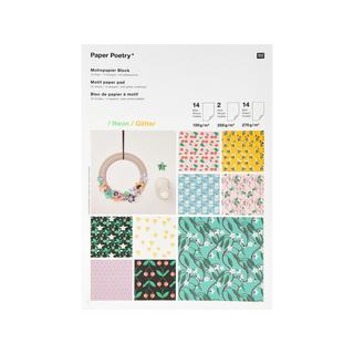 RICO-Design Taccuino di carta Motif Just Bees + Fruits + Flowers 