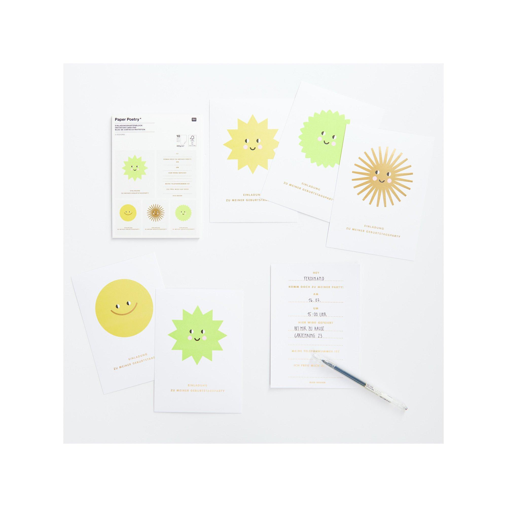 RICO-Design Postkartenblock Happy Birthday 