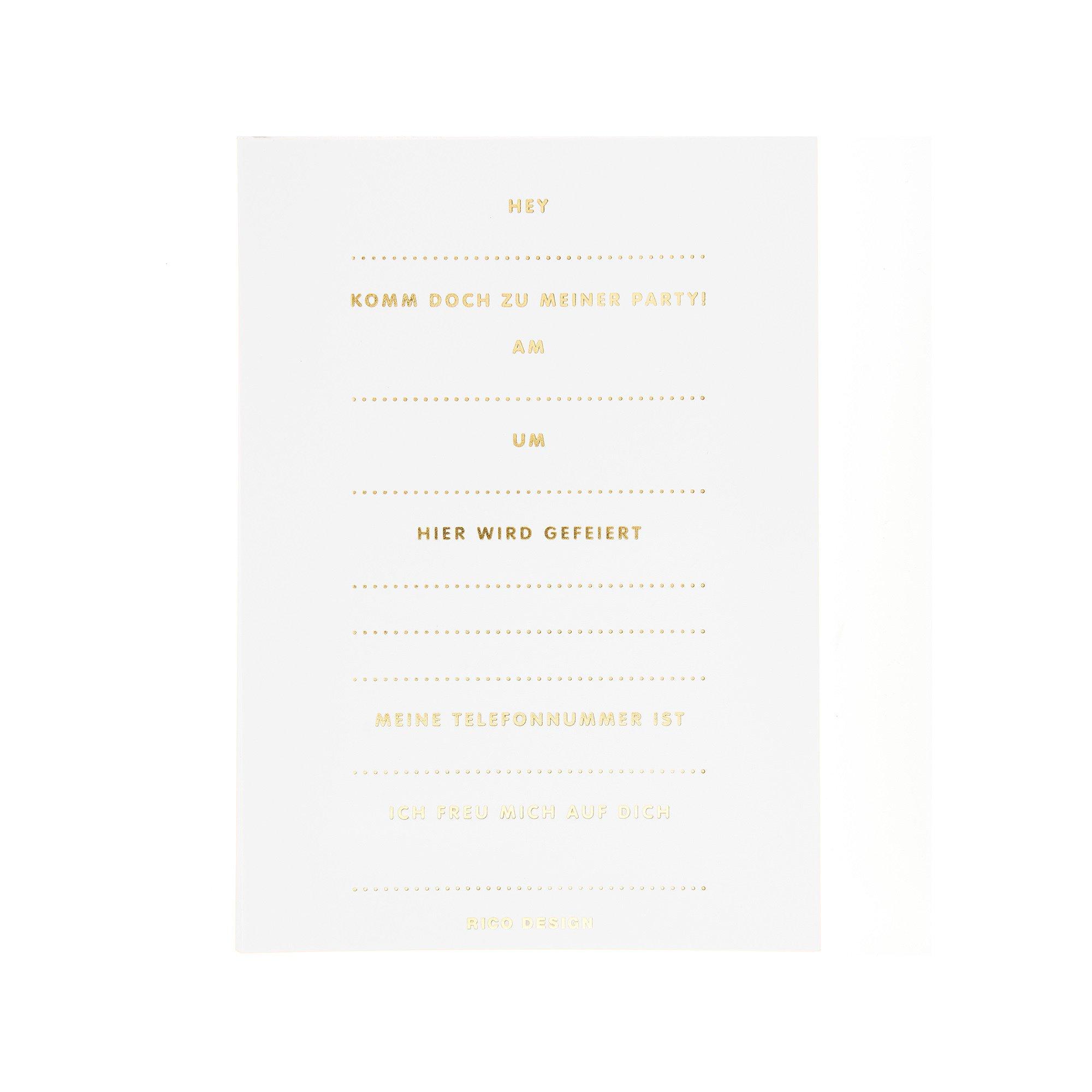 RICO-Design Postkartenblock Happy Birthday 