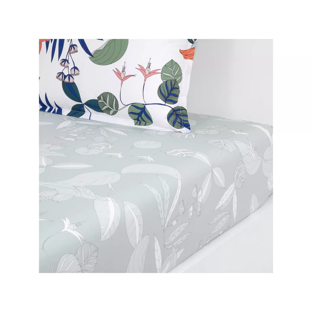 Olivier Desforges Ylang Fitted Sheet Multicolor 180x200cm