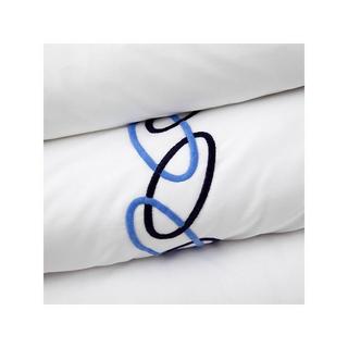 Yves Delorme Taormina Duvetbezug mit bestickten Ringen  