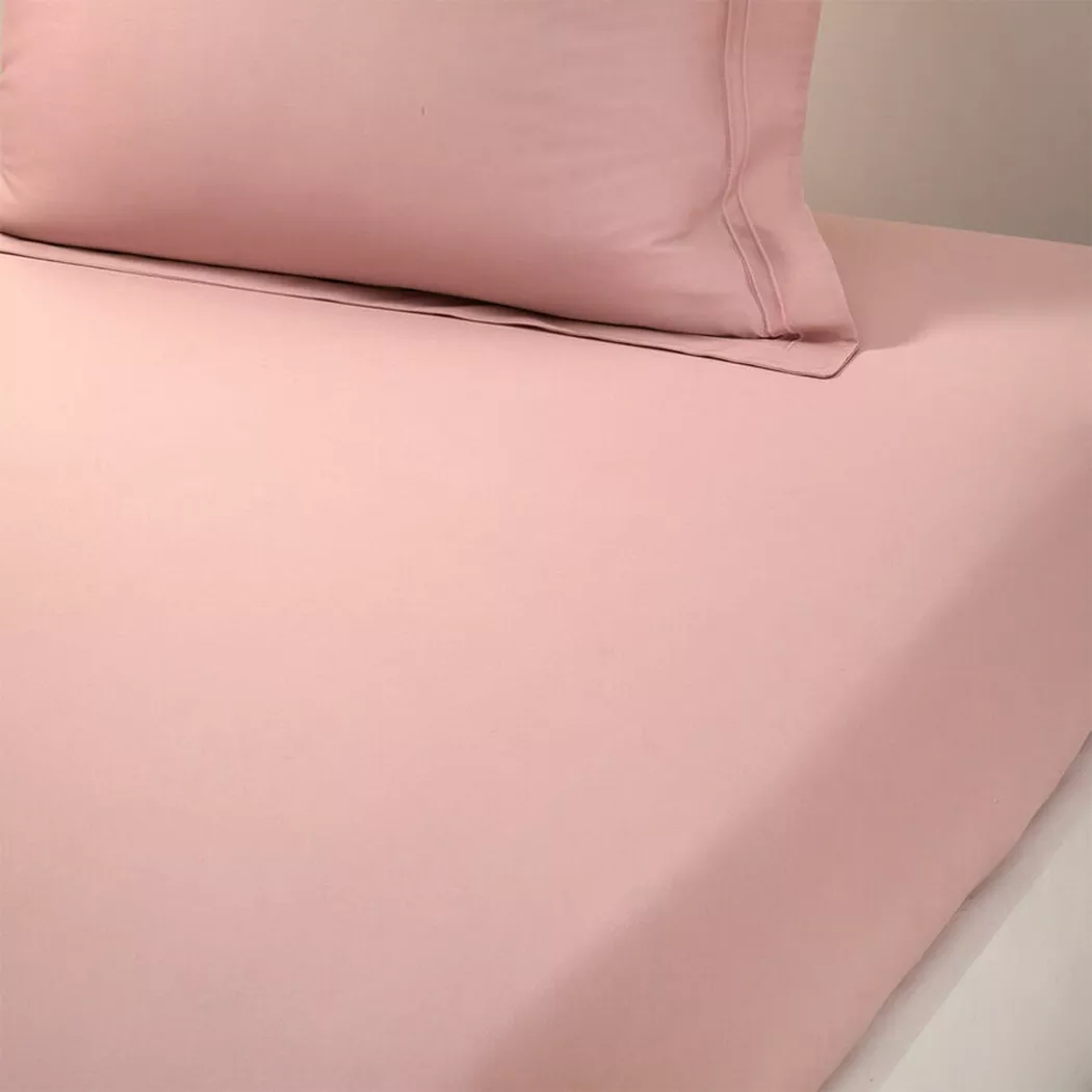 Yves Delorme - Fixleintuch, 140x200 cm, Rosa