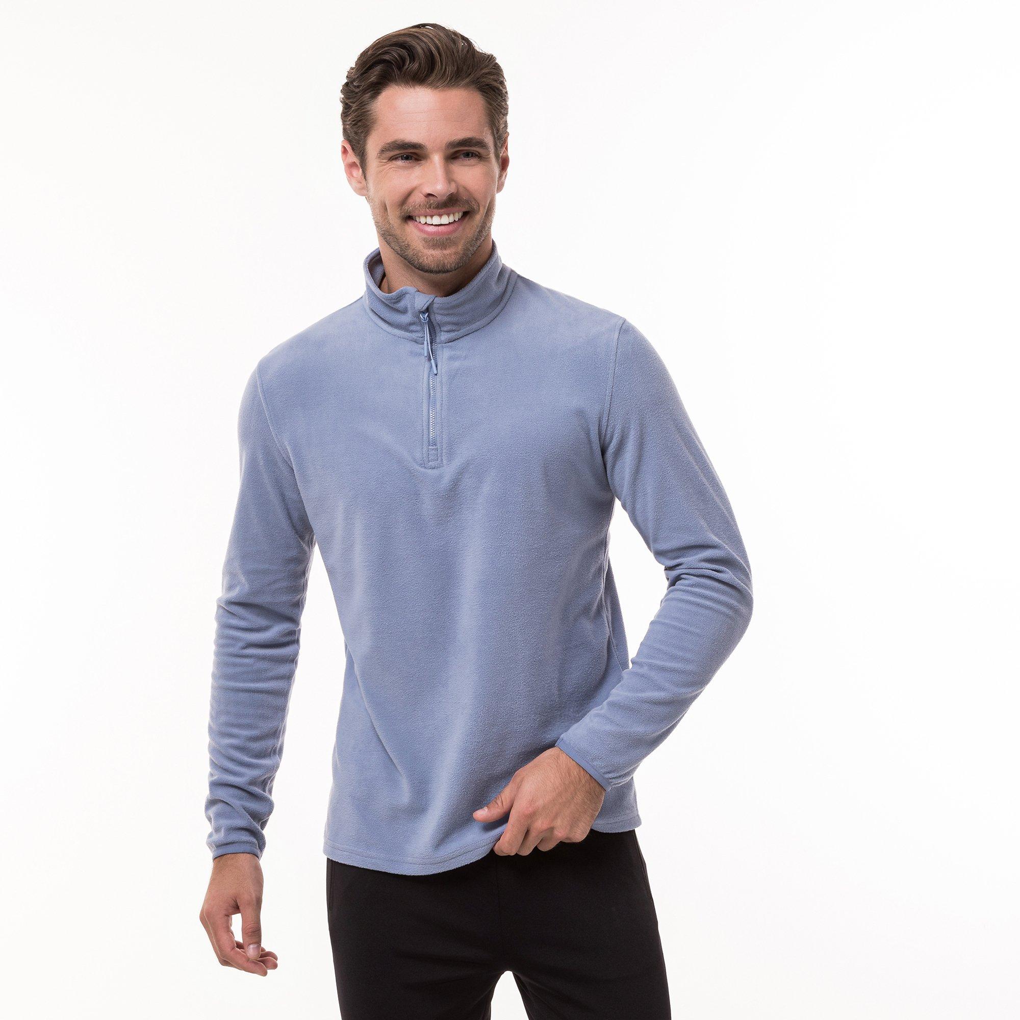 Image of Fleecepullover, Half-zip Unisex Blau M