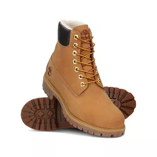 Timberland 6 in Premium Fur Warm Lined Boot WHEAT Bottes talon