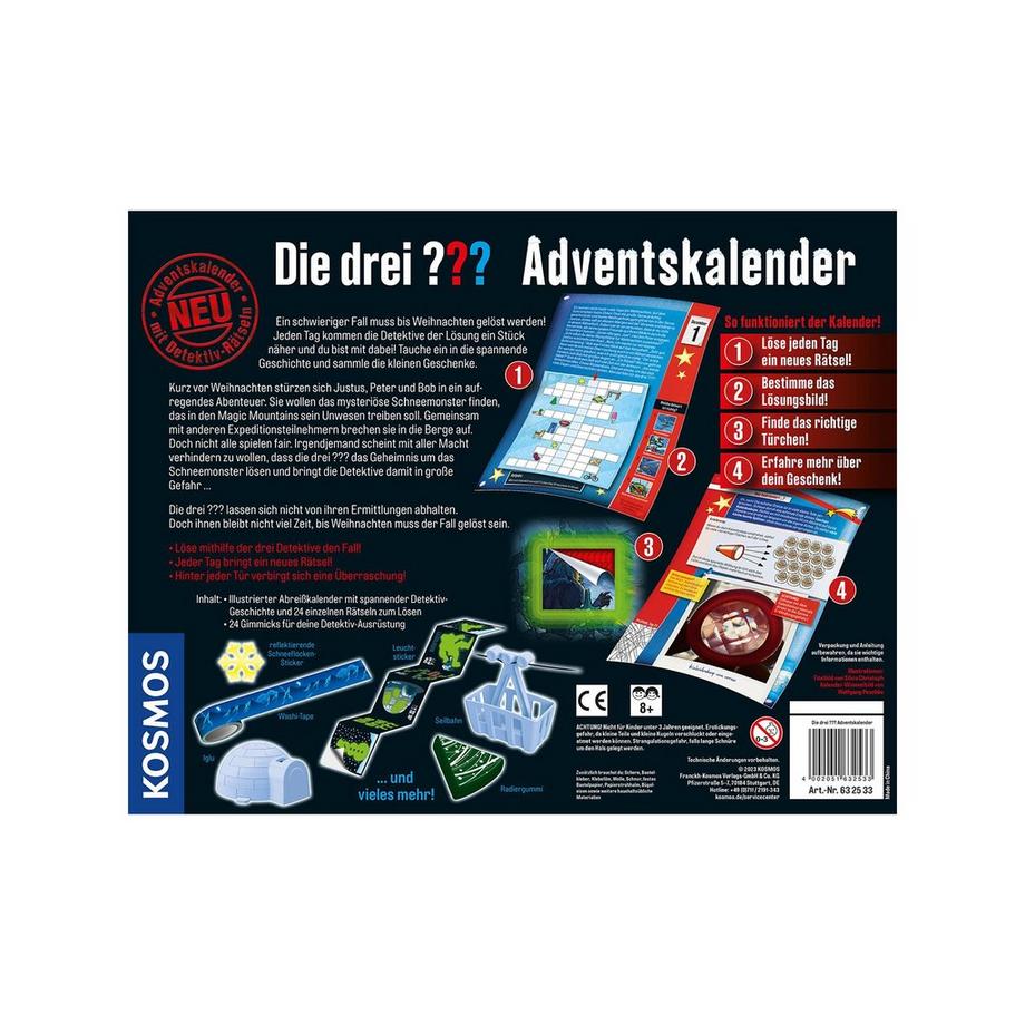 Kosmos  Drei ??? Adventskalender, Deutsch 