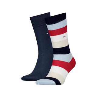 TOMMY HILFIGER TH MEN SOCK 2P LIGHTHOUSE STRIPE Gambaletti, confezione doppia 