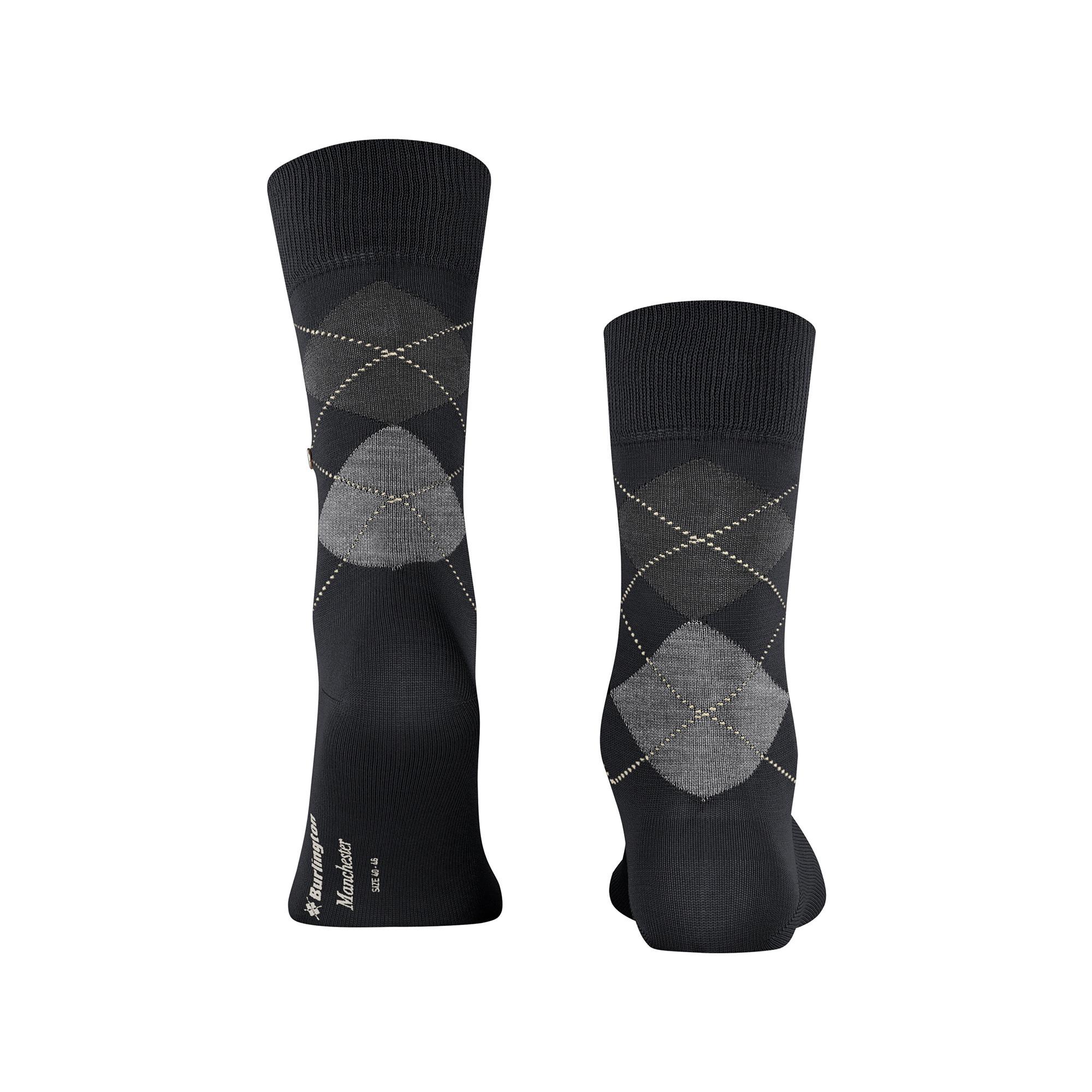 Burlington Manchester Chaussettes Hauteur Mollet Argyle  