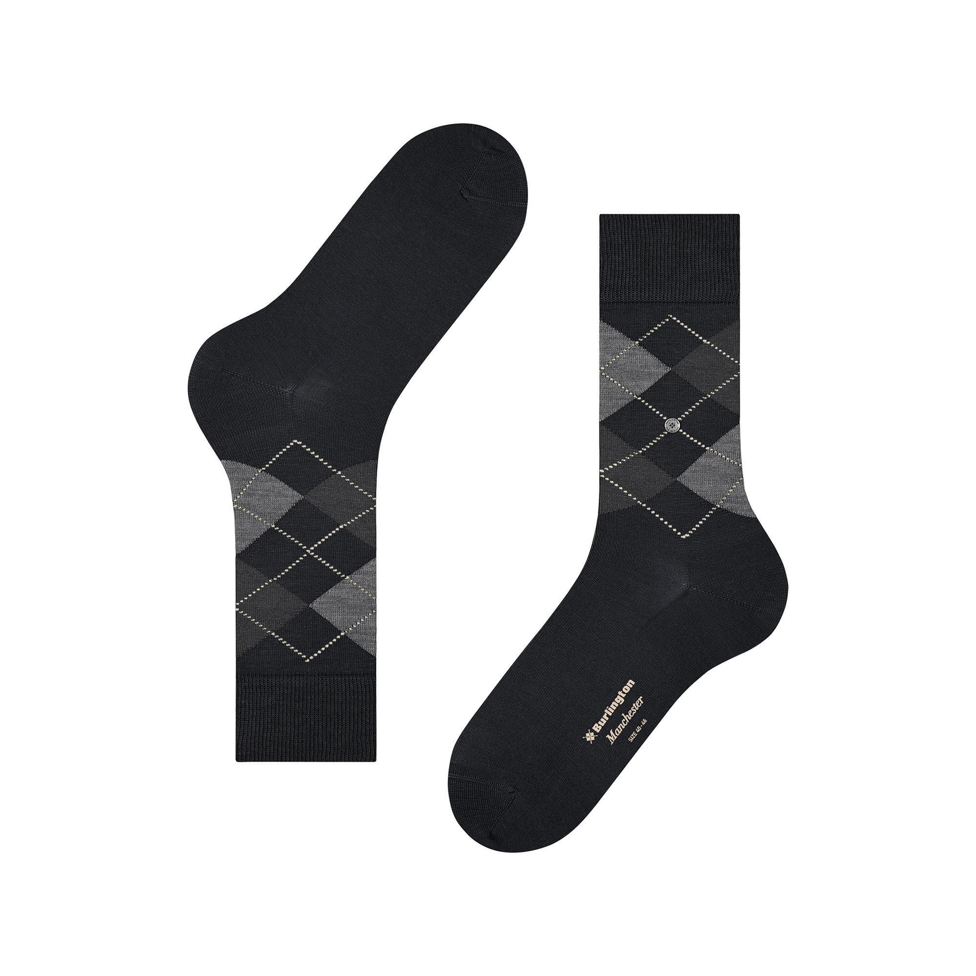 Burlington Manchester Chaussettes Hauteur Mollet Argyle  