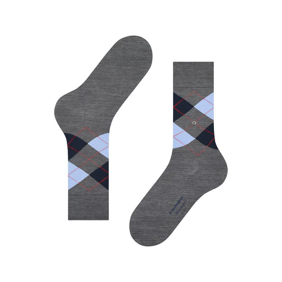 Burlington Manchester Wadenlange Argyle Socken  