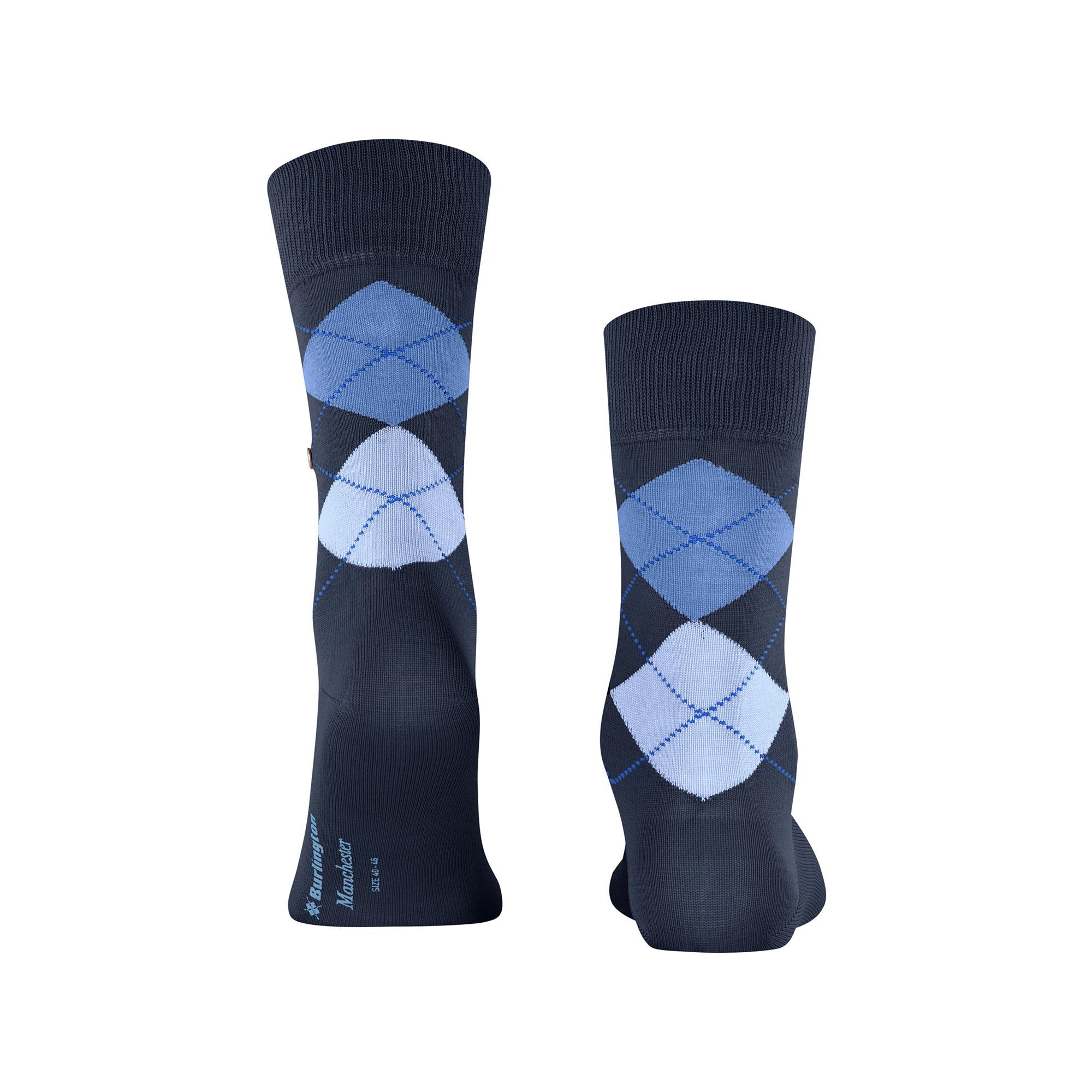Burlington Manchester Wadenlange Argyle Socken  