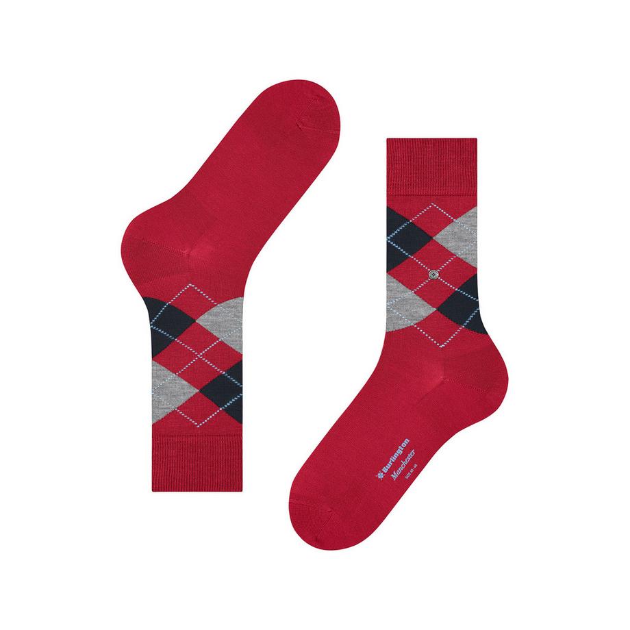 Burlington Manchester Chaussettes Hauteur Mollet Argyle  