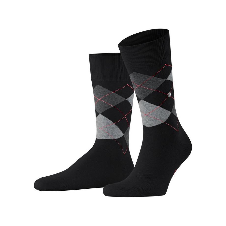 Burlington King Argyle Wadenlange Socken  