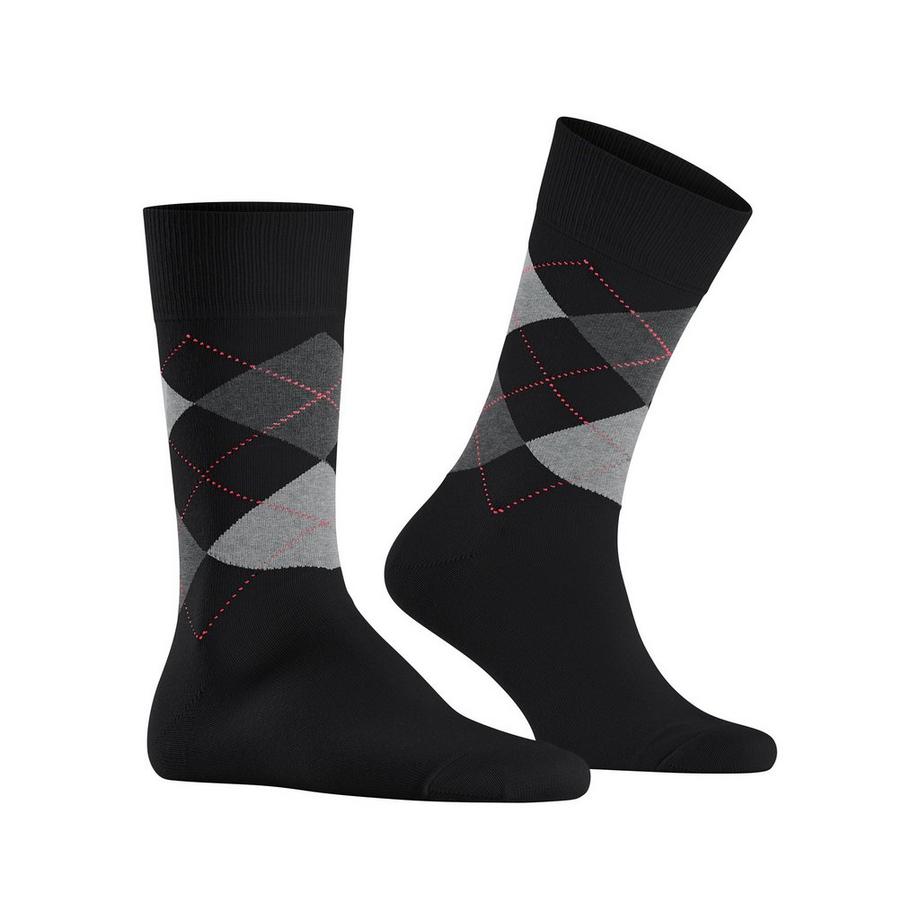 Burlington King Argyle Wadenlange Socken  